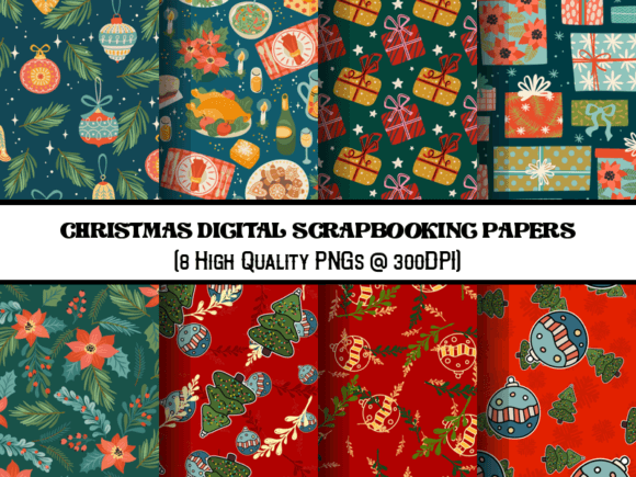 Download Christmas Digital Scrapbooking Papers - Scrapbooking Collection