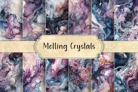 Download Melting Crystals Abstract Backgrounds - Backgrounds Collection