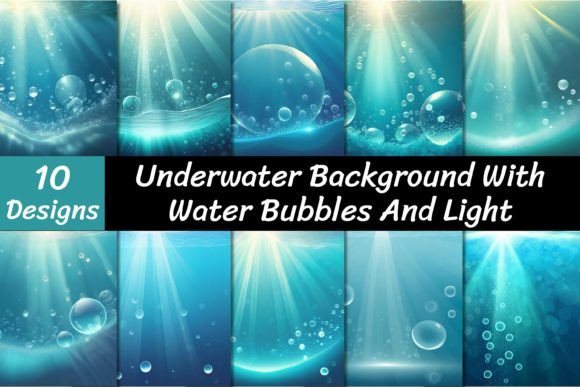 Download Underwater Blue Ocean Backgrounds - Premium Bundle