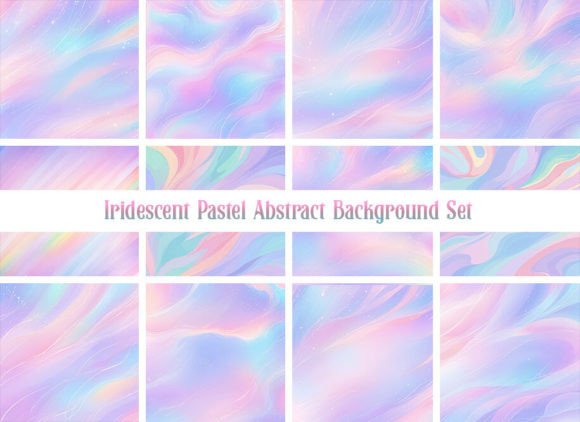 Download Iridescent Pastel Abstract Backgrounds - Backgrounds Collection