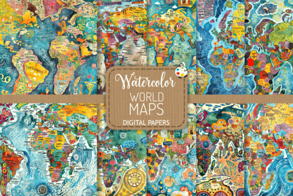Download World Maps - Scrapbooking Papers - Scrapbooking Collection