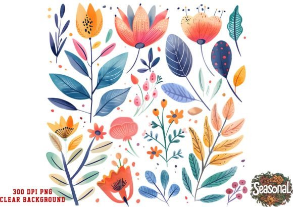 Download Cute Autumn Flowers Clipart - Cute Collection