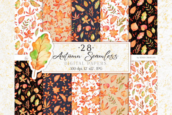 Download Fall Seamles Backgrounds - Backgrounds Collection