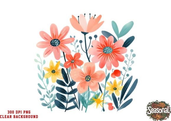 Download Cute Autumn Flowers Clipart - Cute Collection